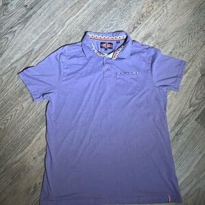 Classic Purple Polo Shirt with Short Sleeves